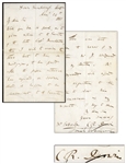Charles Darwin Autograph Letter Signed From 1851 -- On Black-Bordered Stationery to Mourn the Passing of Darwins Daughter Annie